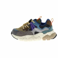 Flower Mountain Baskets Yamano 3 Lacets Cuir Eco et Nylon | Gris Best