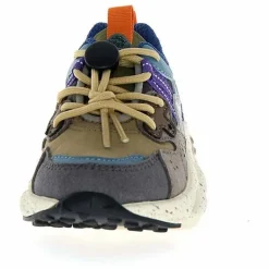 Flower Mountain Baskets Yamano 3 Lacets Cuir Eco et Nylon | Gris Best