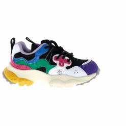 Flower Mountain Baskets Yamano 3 Lacets Cuir Eco et Nylon | Lavande Outlet