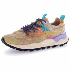 Femme Flower Mountain Baskets|Baskets Yamano 3 Suède et Teddy |