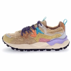 Femme Flower Mountain Baskets|Baskets Yamano 3 Suède et Teddy |