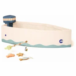 Clearance Kid's Concept Bateau en toile avec kit de pêche | Ecru