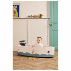 Clearance Kid's Concept Bateau en toile avec kit de pêche | Ecru