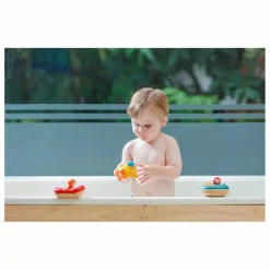 Plan Toys Figurines|Bateau hors-bord flottant sur l'eau