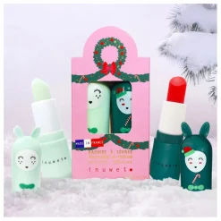 Enfant Inuwet Soins Du Visage|Coffrets|Baumes à lèvres Star Sequin - Set de 2