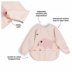 Done by deer Bavoirs|Puériculture|Bavoir à manches Tiny Farm |