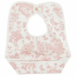 Clearance Tartine et Chocolat Bavoir enduit Toile de Jouy | Rose pêche