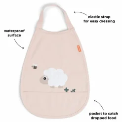 Best Done by deer Bavoir Tiny Farm | Rose pâle