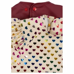 Clearance Konges Sløjd Bavoirs à manches Coeurs - Set de 2 Multicolore