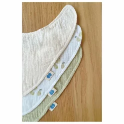 Soft Spot Bavoirs bandana en coton bio - Set de 3 | Garden Clearance