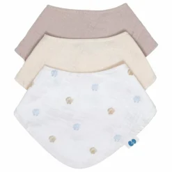 Soft Spot Bavoirs bandana en coton bio - Set de 3 |