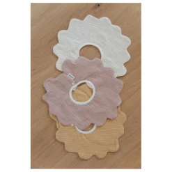 Soft Spot Bavoirs pétale en coton bio - Set de 3 | Bloom