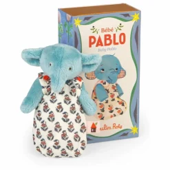 Clearance Moulin Roty Bébé Pablo L'éléphant Les Minouchkas Bleu