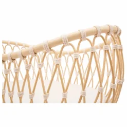 Bermbach Handcrafted Berceaux|Lits Bébé|Berceau Emil en rotin - Liens coton