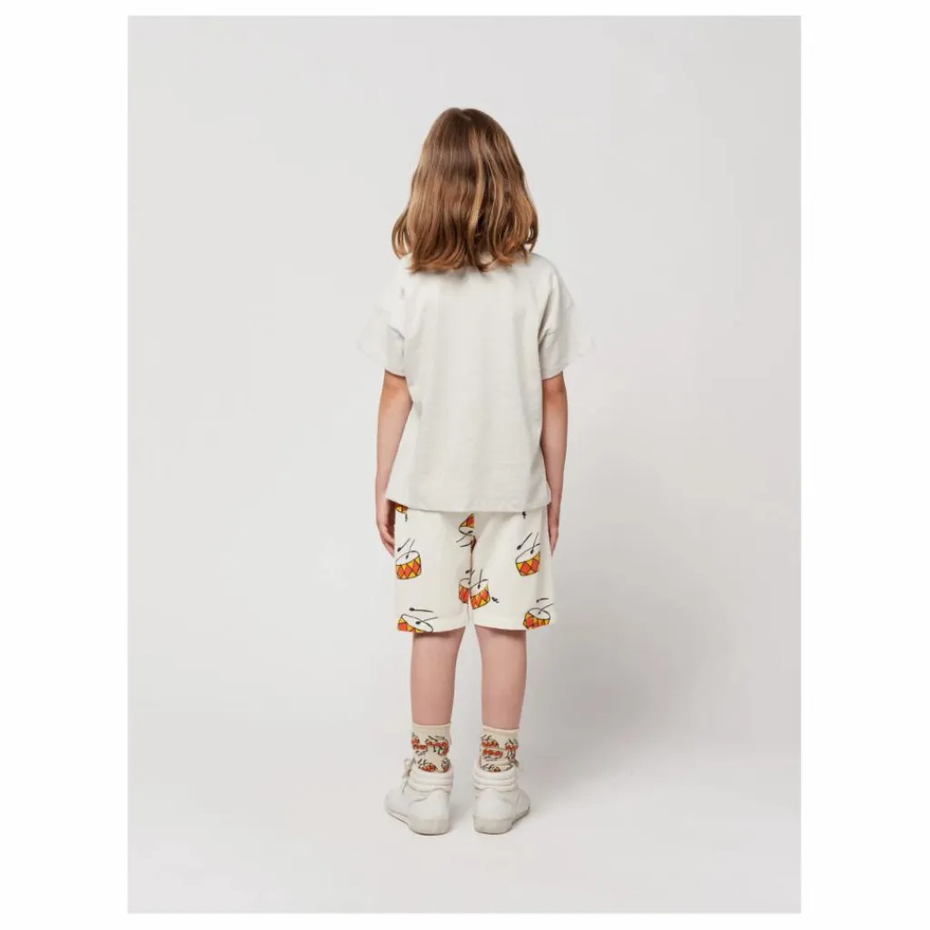 New Bobo Choses Bermuda Denim Tambours | Ecru
