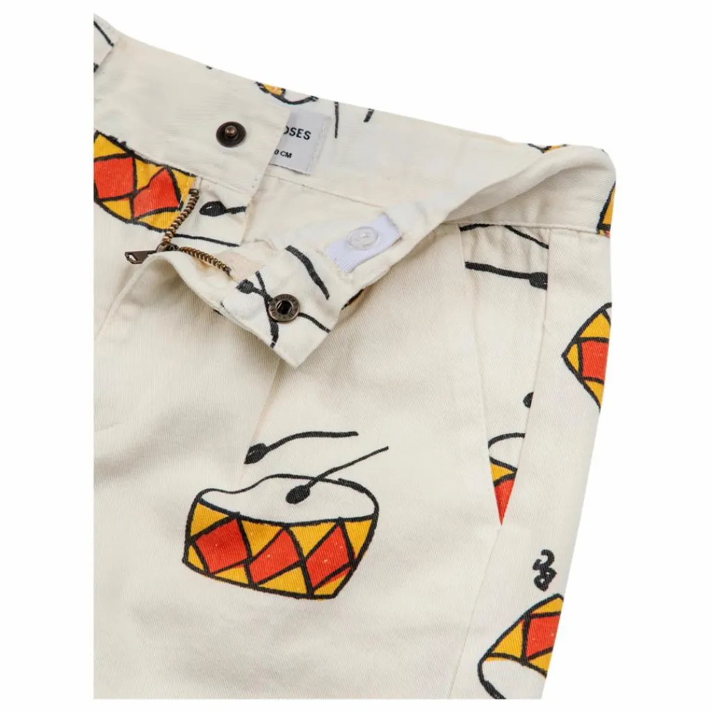 New Bobo Choses Bermuda Denim Tambours | Ecru