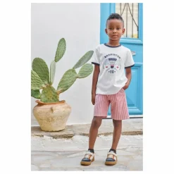 Tartine et Chocolat Bermuda Rayé | Rouge New