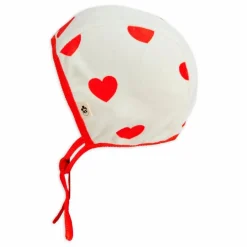 Mini Rodini Béguin Cœurs Coton Bio | Blanc Online