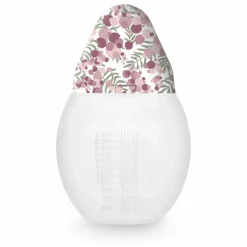 Elhée Biberon en silicone médical et tétine physiologique Mimosa Field - x Liberty | Rose