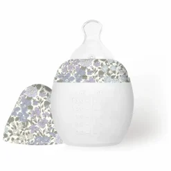 Elhée Biberon en silicone médical et tétine physiologique Joanna Louise - x Liberty | Lavande Hot