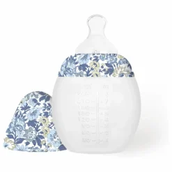 Elhée Biberon en silicone médical et tétine physiologique Honey Dew - x Liberty |
