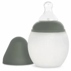 Discount Elhée Biberon en silicone médical et tétine physiologique | Vert kaki