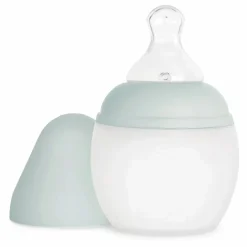 Elhée Biberon en silicone médical et tétine physiologique | Vert Menthe Hot