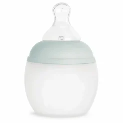 Elhée Biberon en silicone médical et tétine physiologique | Vert Menthe Hot