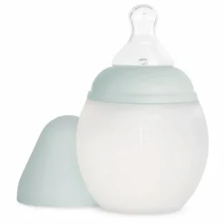 Elhée Biberon en silicone médical et tétine physiologique | Vert Menthe Hot