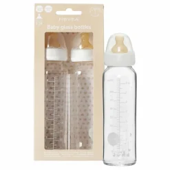 Hevea Biberons en verre borosilicate 240ml - Lot de 2 Blanc Sale