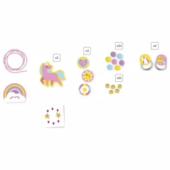 Janod Bijoux en bois Arc-en-Ciel à créer - x Hachette