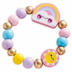 Janod Bijoux en bois Arc-en-Ciel à créer - x Hachette