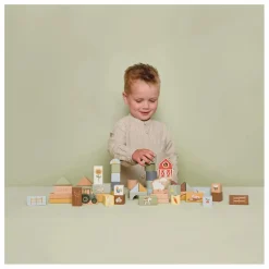 Little Dutch Blocs de construction en bois FSC - Little Farm Multicolore