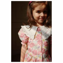 Enfant Konges Sløjd Blouses, T-Shirts|Blouses, T-Shirts|Blouse à Col Cœur Coton Bio |