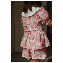 Enfant Konges Sløjd Blouses, T-Shirts|Blouses, T-Shirts|Blouse à Col Cœur Coton Bio |