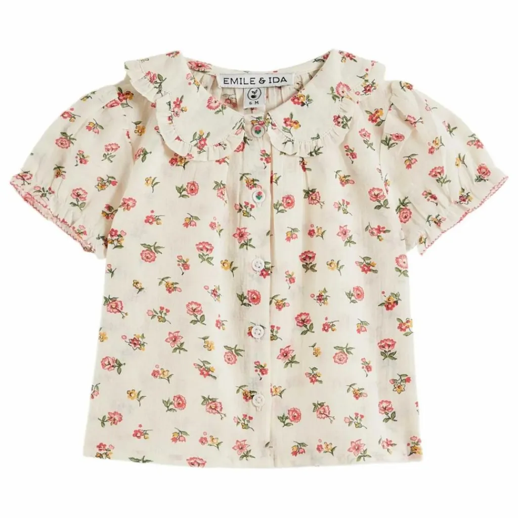 Enfant Emile et Ida Blouse à Col Fleurs |