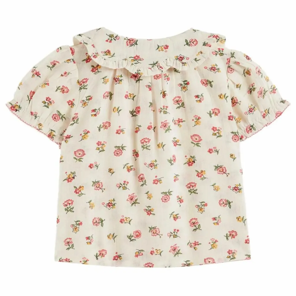 Enfant Emile et Ida Blouse à Col Fleurs |