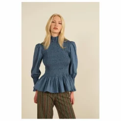 Clearance Maria de la Orden Blouse Aleria | Indigo