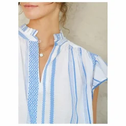 Clearance M.A.B.E. Blouse Alma Rayures | Ecru