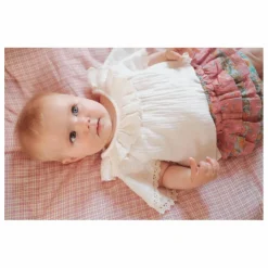 Louise Misha Blouse Antoinette Gaze de Coton | Blanc