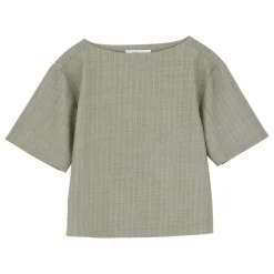 Skall Studio Blouse Blond Rayée Laine | Gris clair