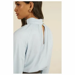 Maria de la Orden Blouse Bosco Fibres Recyclées | Bleu ciel Best