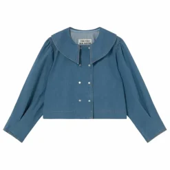 Femme The Tiny Big Sister Blouses, Chemises|Blouse Boutonnée Denim |
