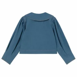 Femme The Tiny Big Sister Blouses, Chemises|Blouse Boutonnée Denim |