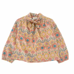 Longlivethequeen Blouse Bow Coton Bio | Orange Sale