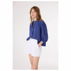 Sacrécoeur Blouse Carla | Bleu marine Online
