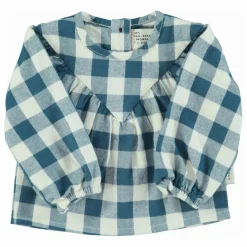 Piupiuchick Blouse Carreaux Coton Bio | Bleu Best