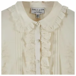 Emile et Ida Blouse Charline Brodée | Crème Clearance