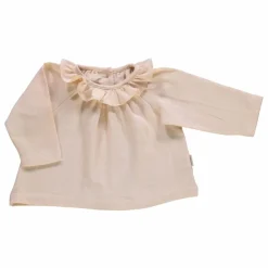 Sale Poudre Organic Blouse Charme à Volants | Rose pâle