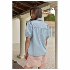 Femme Marlot Paris Blouses, Chemises|Blouse Clémence Denim - Collection Femme |